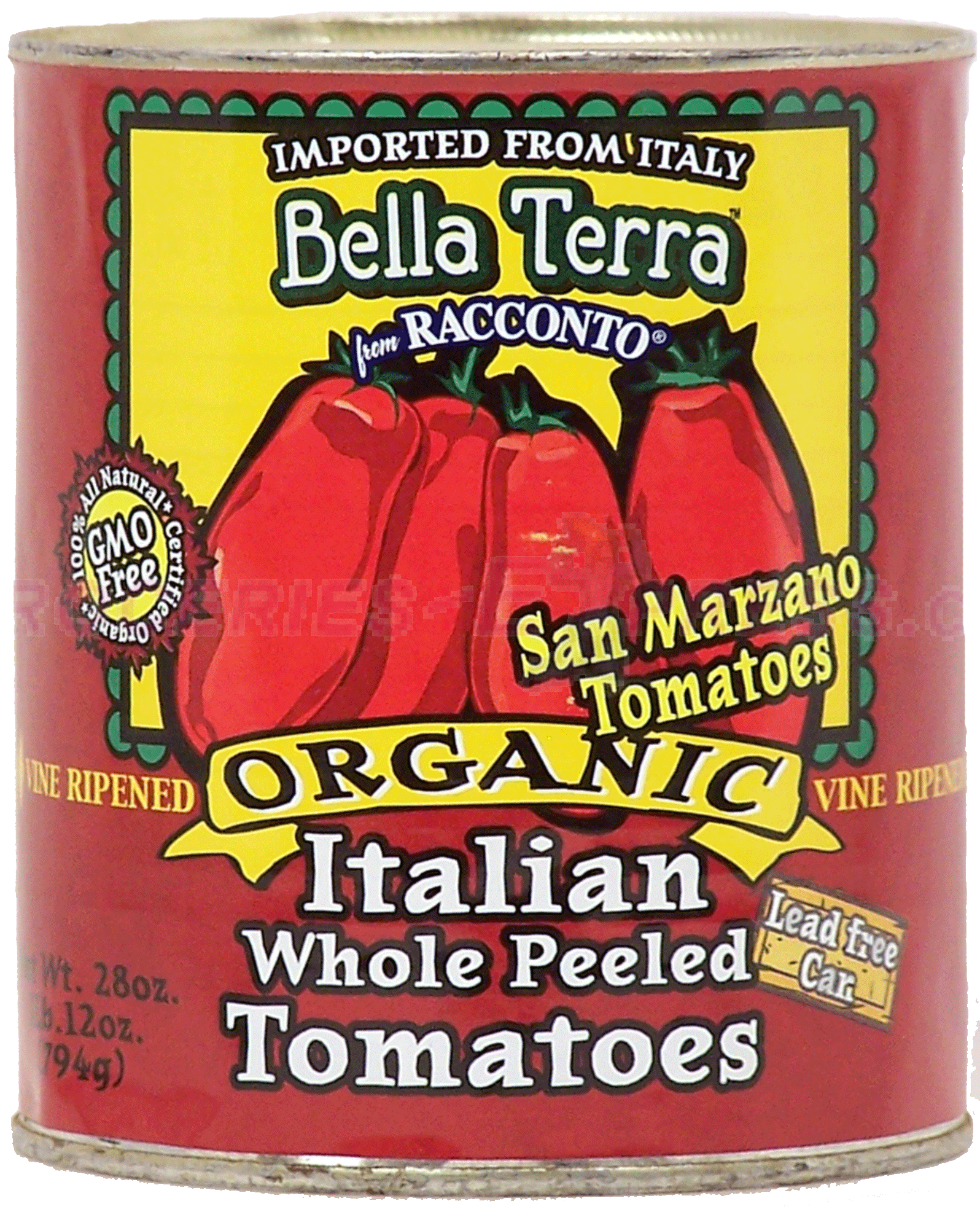 Bella Terra&nbsp;from Racconto&nbsp;organic italian whole peeled tomatoes, san marzano tomatoes Full-Size Picture